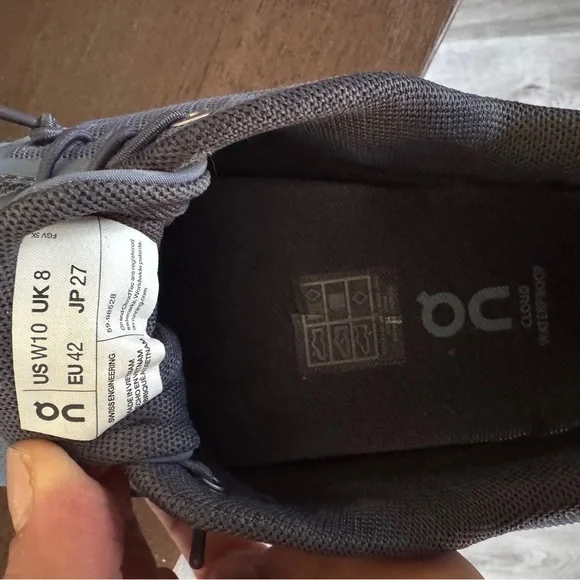 On Running Cloud Waterproof Sneakers Blue Women’s 10 / EU 42 - Picture 5 of 5